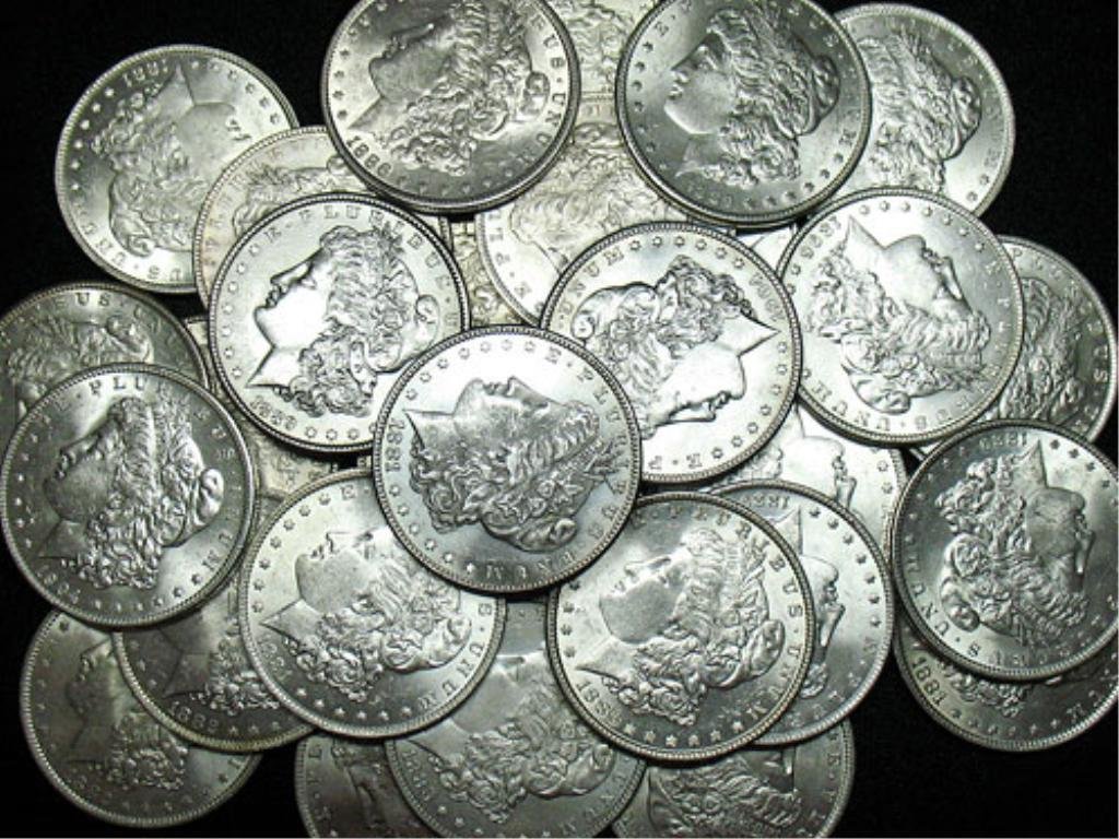 (20) Assorted Date Crisp UNC Morgans (1 of 1)