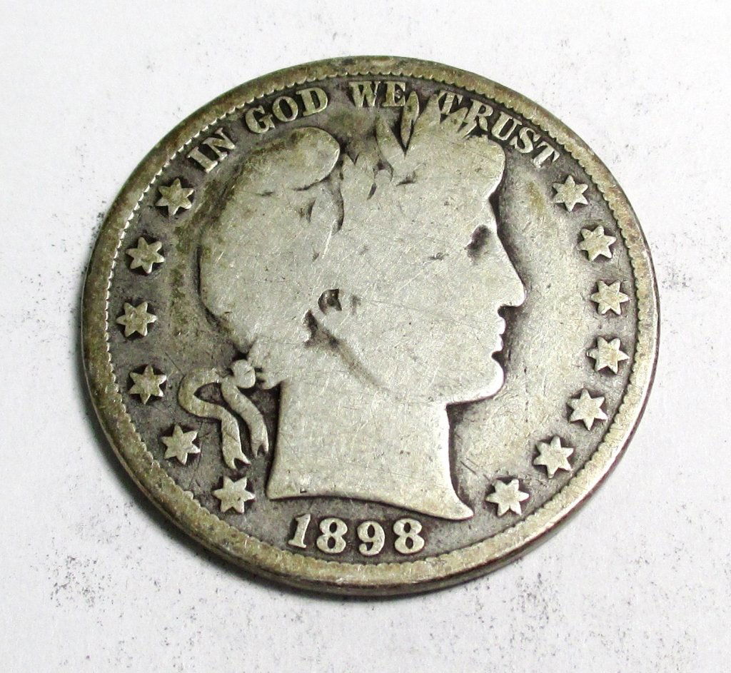 1898 Barber Half Dollar (1 of 2)