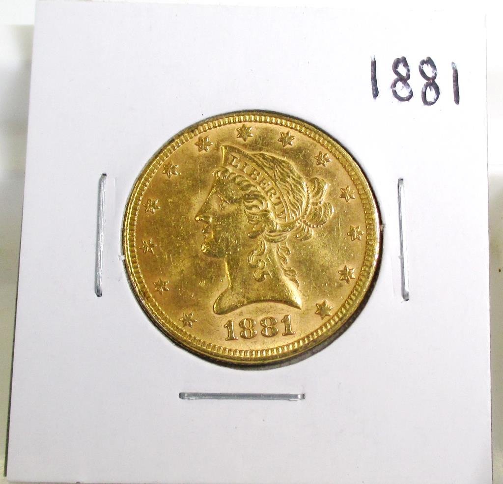 1881 $ 10 Gold Liberty Eagle (1 of 2)