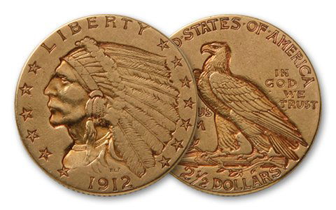 $2.5 Indian US Gold Coin- Random Date (1 of 1)