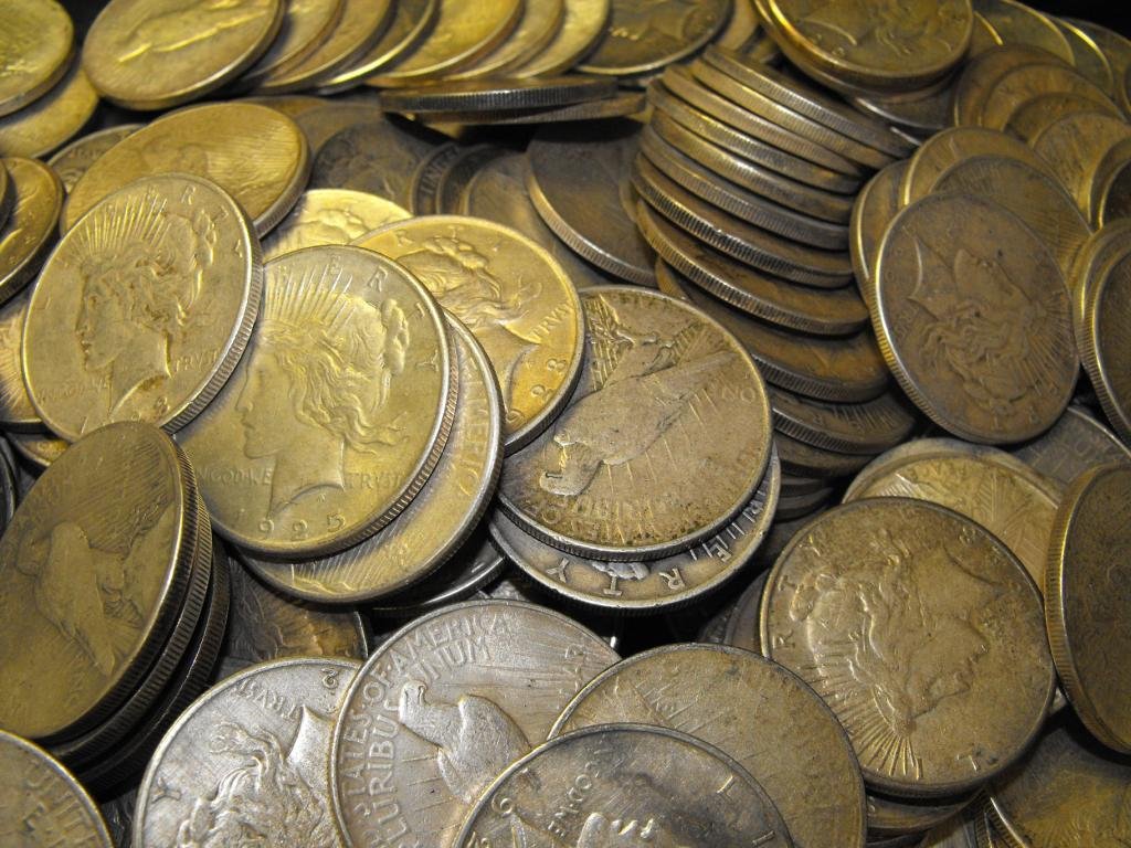 Lot of 100 Peace Dollars Circulated (1 of 1)