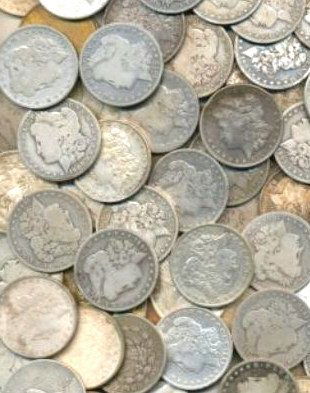 (100) Morgan Silver Dollars - ag-vg Plus (1 of 1)