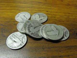 Lot of (10) Standing Liberty Quarters (1 of 1)