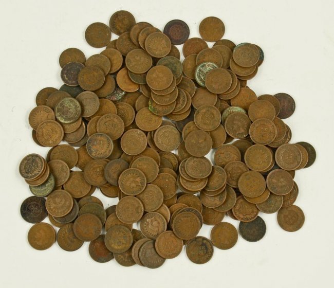 (100) Indian Head Cents (1 of 1)