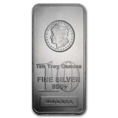 10 oz. Morgan Design Silver Bar - Pure (1 of 1)