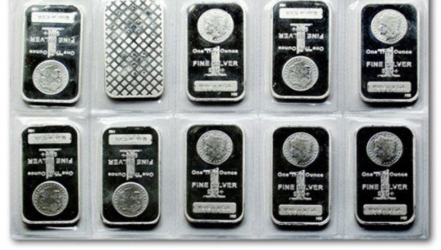 (10) SIlver 1 oz Morgan Design Bars (1 of 1)