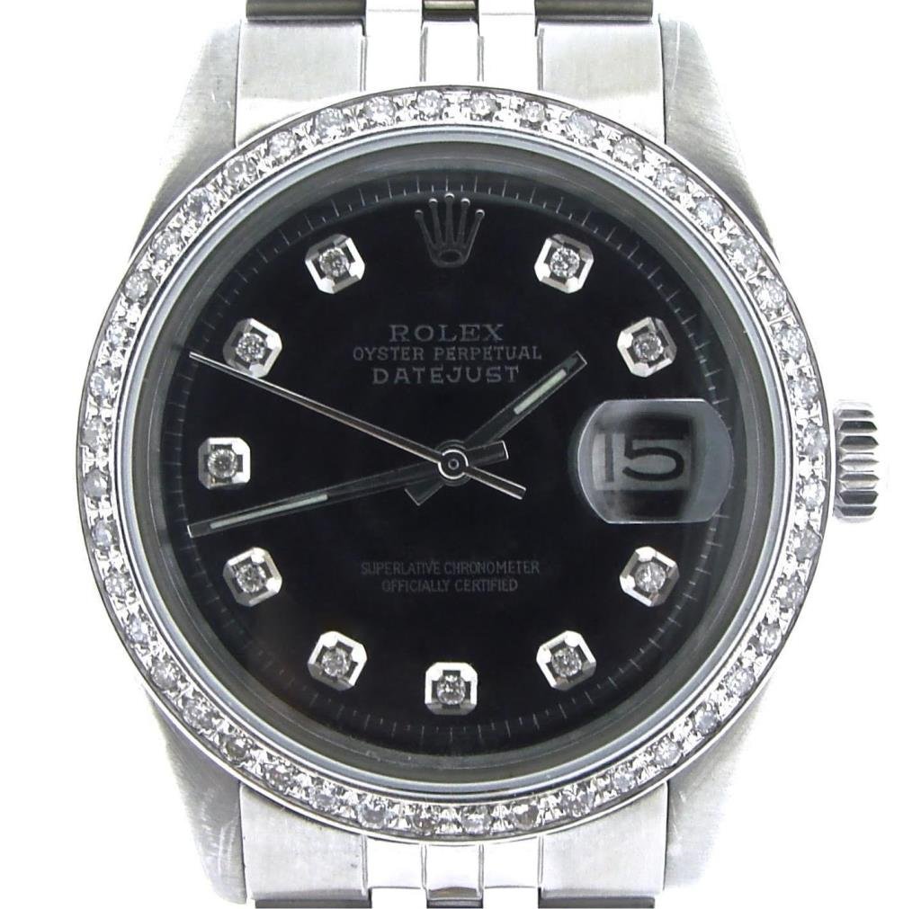 Rolex Stainless Steel Datejust 1 Carat Diamonds (1 of 6)