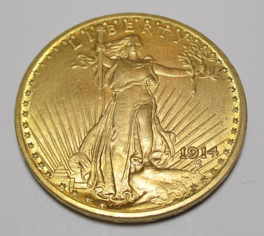 1914 $ 20 Gold Saint Gauden's Better Coin (1 of 2)