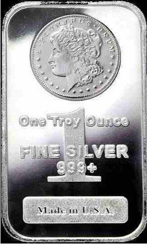 1 oz Morgan Design Bar Pure Silver (1 of 1)