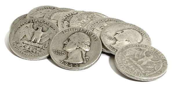 (10) Washington Quarters 90% Silver Mix (1 of 1)