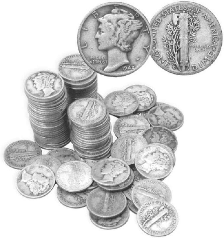 (100) Mercury Dimes- 90% Silver (1 of 1)
