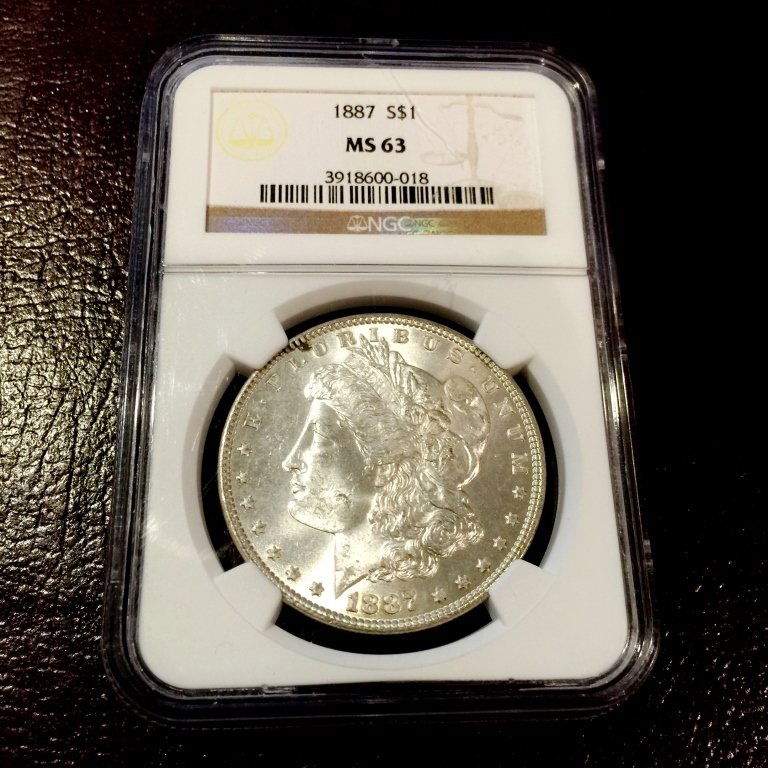 1887 MS 63 Silver Morgan Dollar NGC (1 of 1)