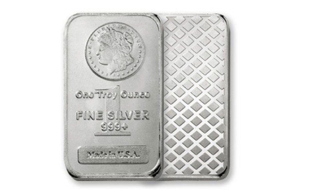 1 oz. Silver Bar Morgan Design Bar (1 of 1)