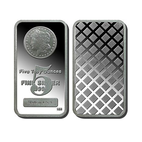 5 oz. Silver Morgan Design Bar (1 of 1)
