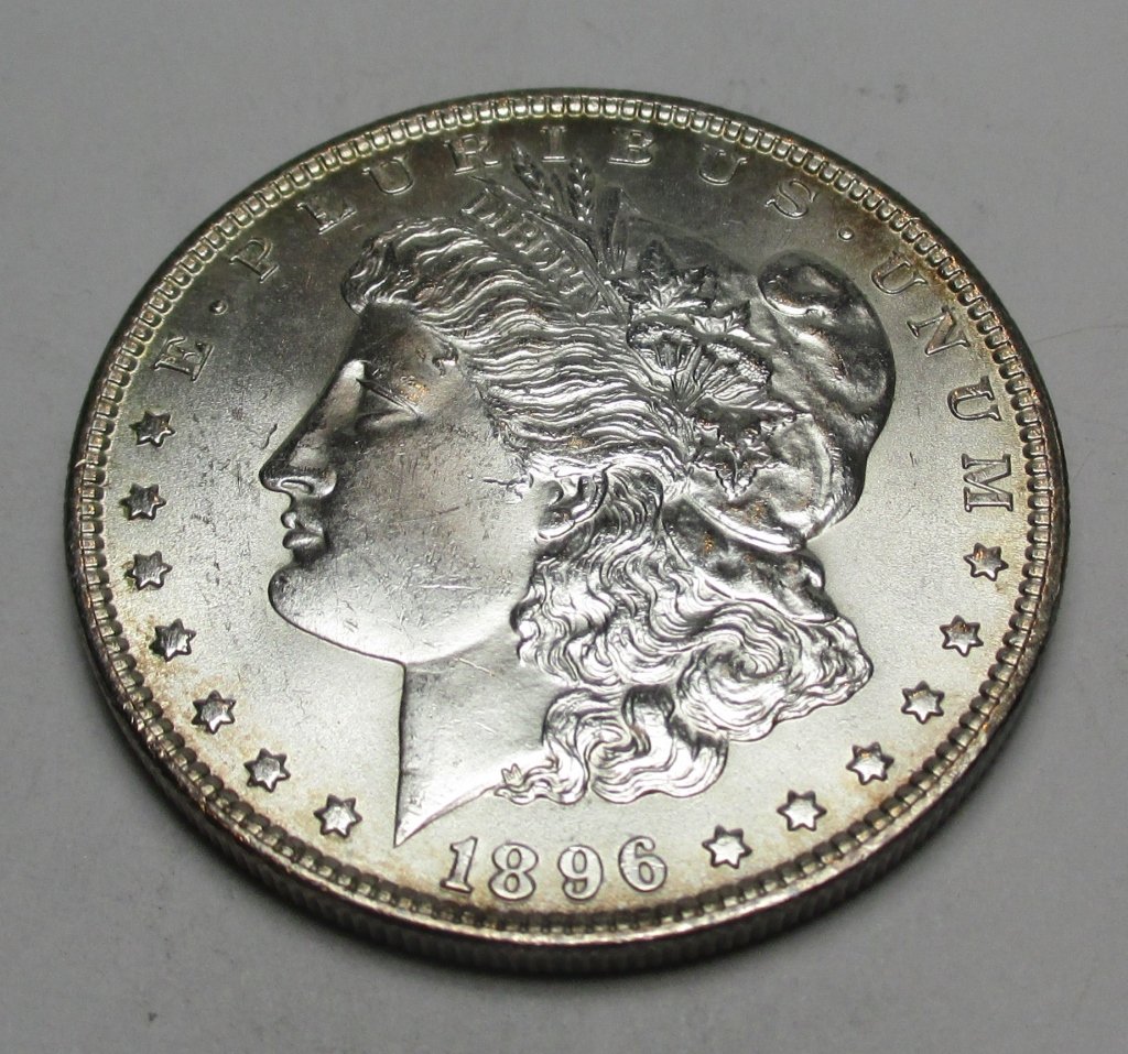 1896 P BU Morgan Silver Dollar (1 of 2)