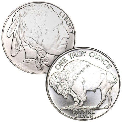 1 oz Silver Buffalo Design Private Mint Bullion (1 of 1)