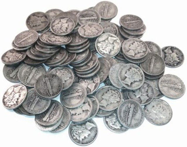 (50) Mercury Dimes - 90% Silver Mixed Random (1 of 1)