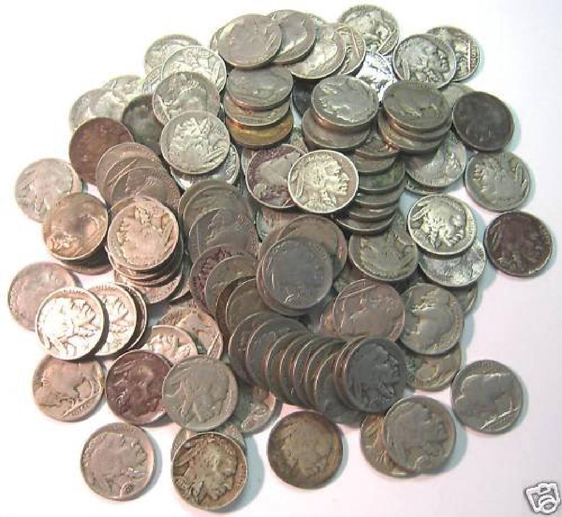 100 Full Date Buffalo Nickels (1 of 1)