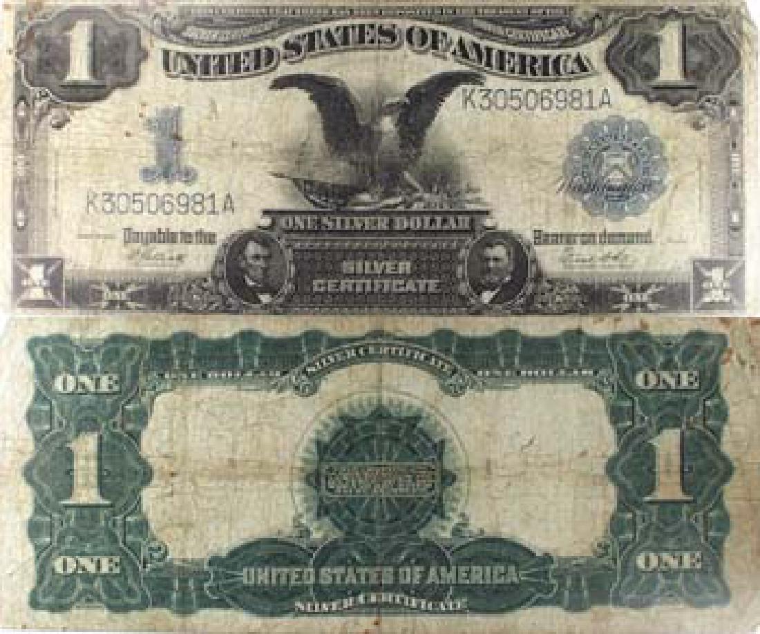 1899 US Black Eagle Silver Certificate G-VG (1 of 1)