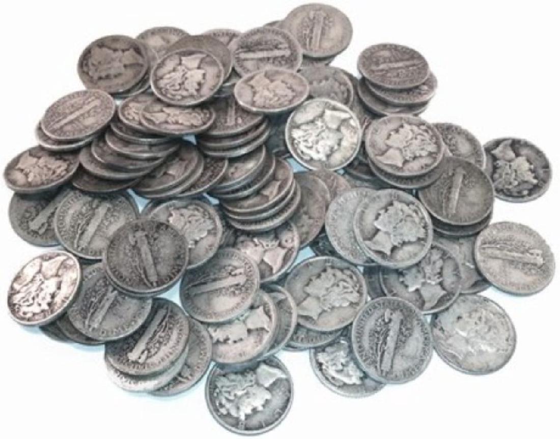 (50) Mercury Dimes- Random 90% Silver (1 of 1)