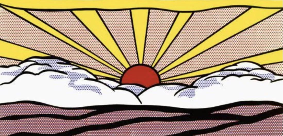 Roy Lichtenstein "Sunrise, 1965" Offset Lithograph (1 of 1)