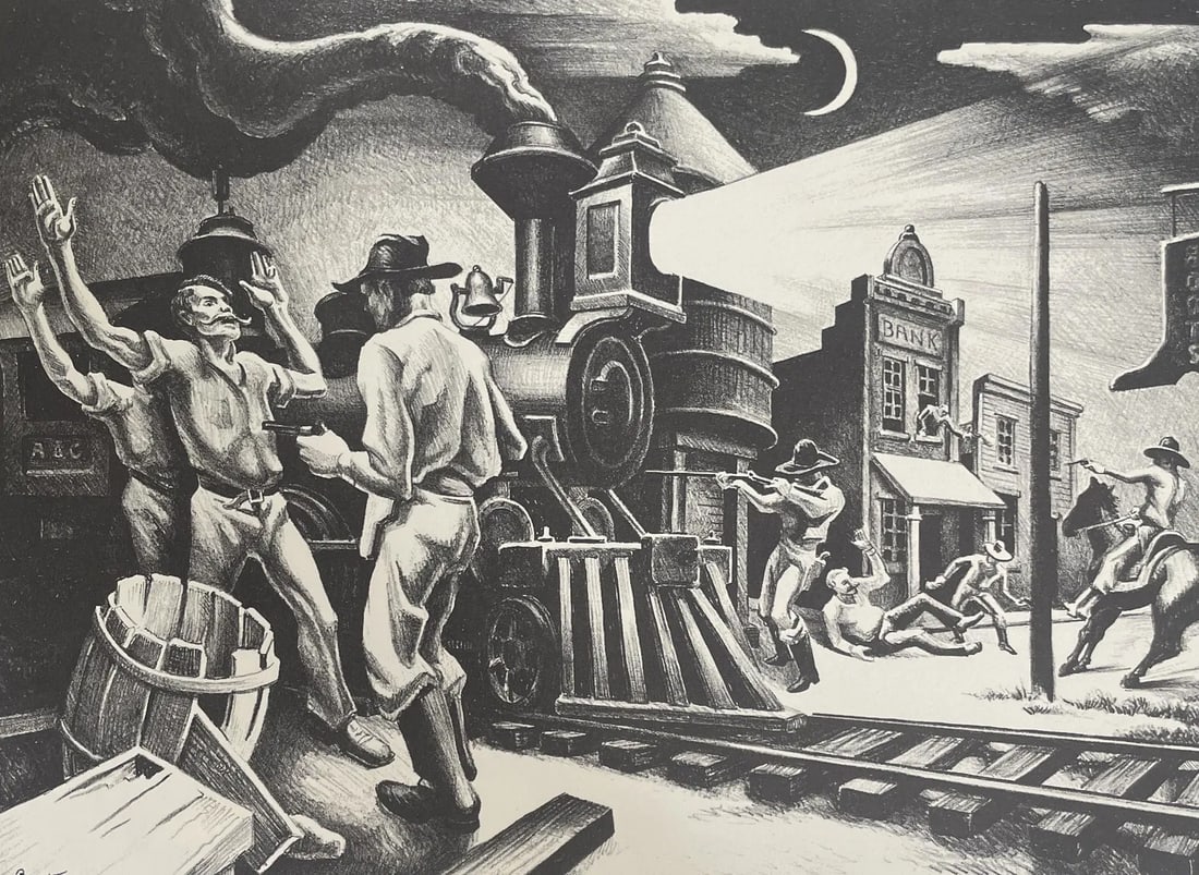 Thomas Hart Benton "Jesse James,1936" Print (1 of 1)