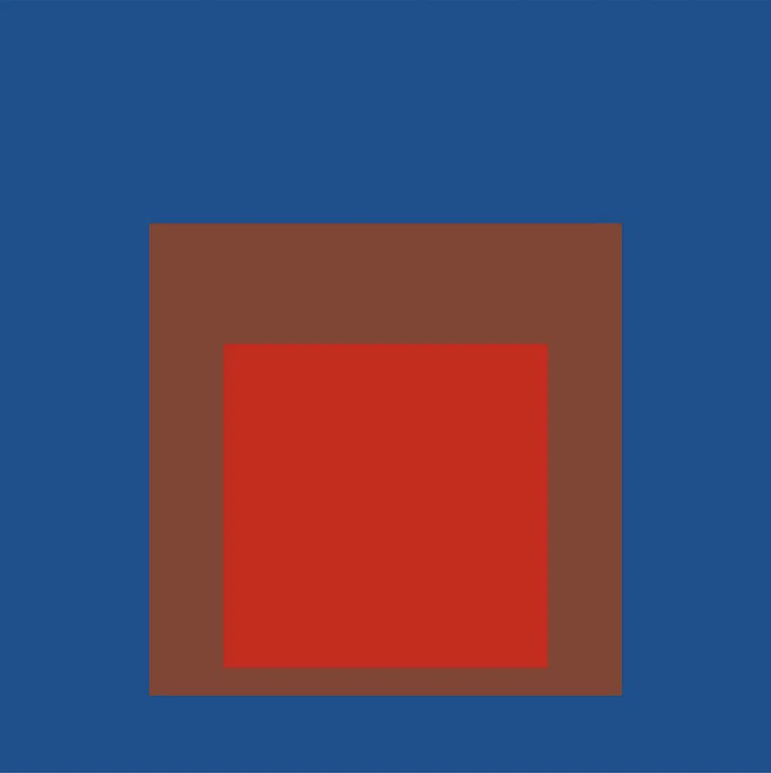 Josef Albers "Blue, Red" Offset Lithograph (1 of 1)