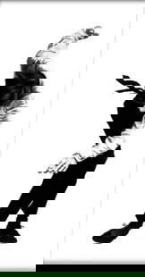 Robert Longo "Untitled" Offset Lithograph.: Robert Longo "Untitled" Offset Lithograph, Measures 44.00 X 79.00 Inches.