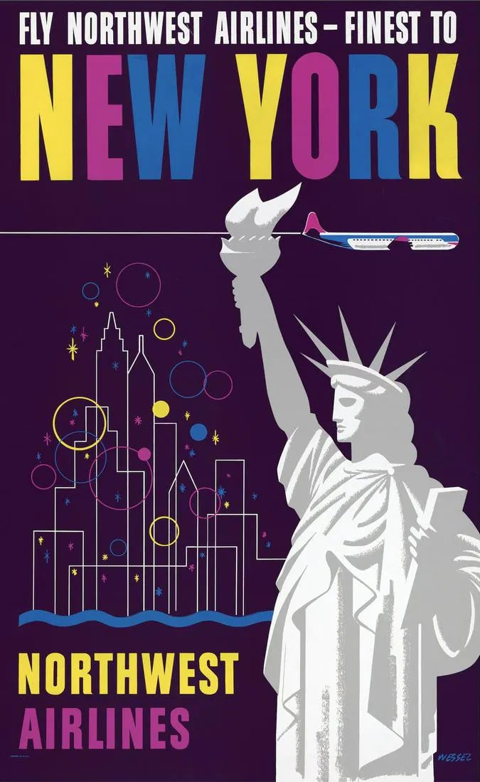 "New York, Northwest Airlines" Poster (1 of 1)