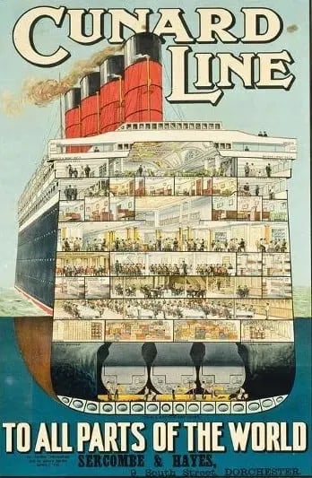 Cunard Travel Poster (1 of 1)