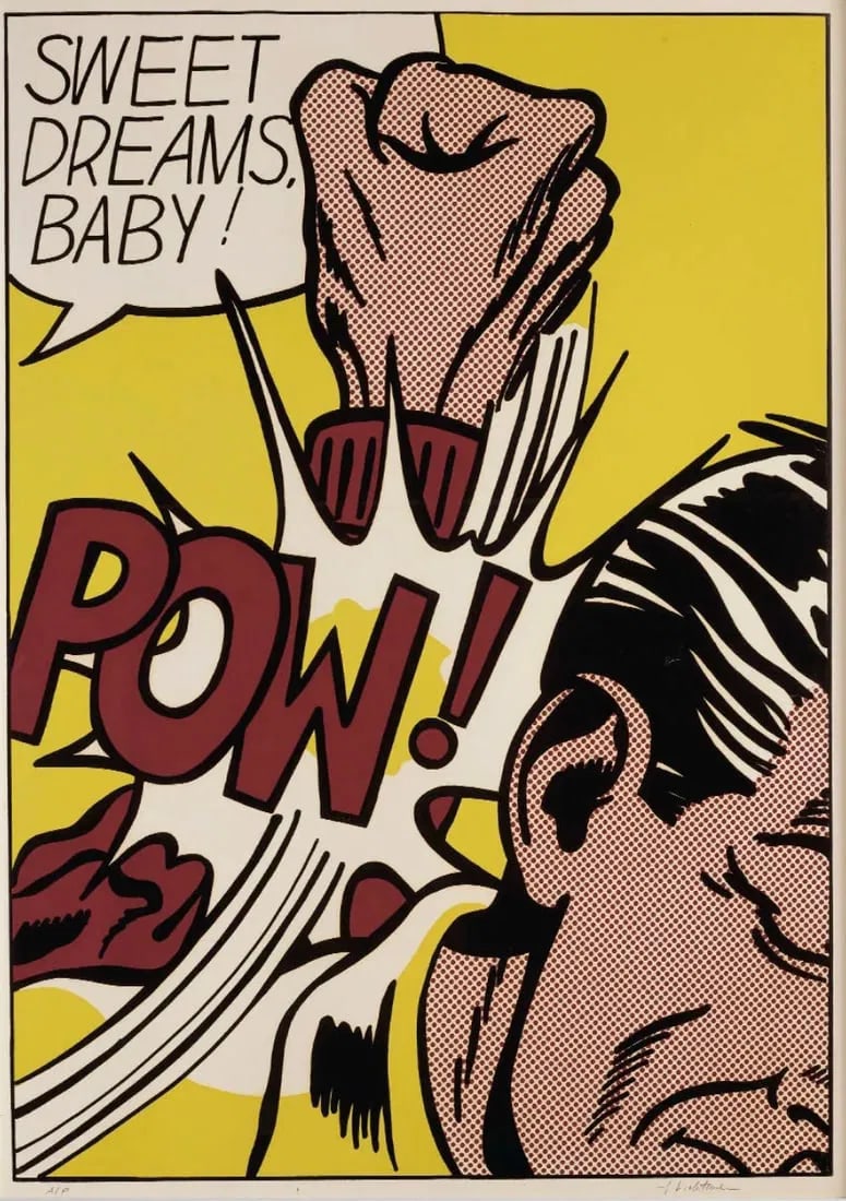 Roy Lichtenstein "Sweet Dreams Baby!" Plate Signed Offset Lithograph. (1 of 1)