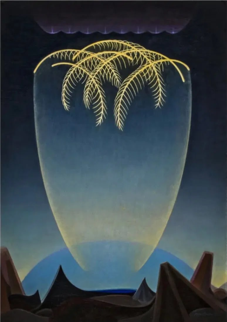 .Agnes Pelton (Messengers, 1932) Offset Lithograph. (1 of 1)