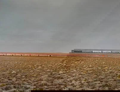 Richard Misrach " The Santa Fe 1982 " Print: Richard Misrach " The Santa Fe 1982 " Print - Mounted to Archival Quality Paper, Measures 11.5 X 14.0 Inches, Unknown print date.
