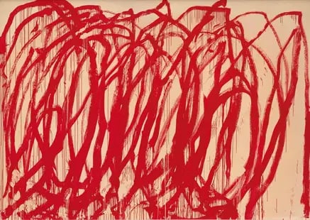 Cy Twombly - Untitled: Cy Twombly - Untitled, printr on archival paper, measures 18 X 24 inches.