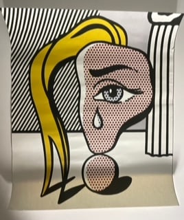 Roy Lichtenstein EYE offset lithograph pencil signed (1 of 6)