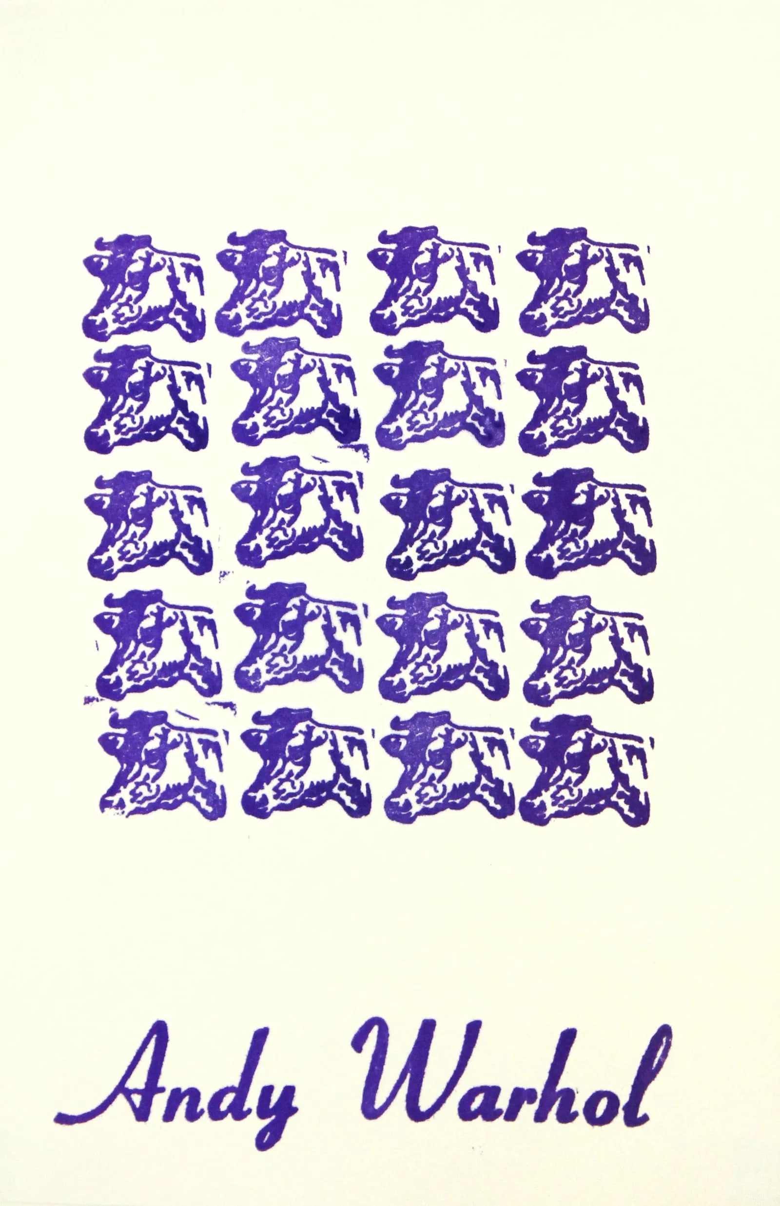 Andy Warhol, Purple Cows 1967 (1 of 6)