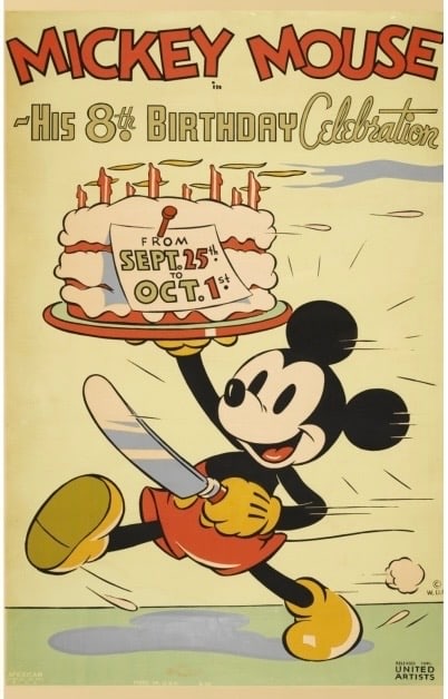 Disney Mickey Mouse 8th Birthday Celebration Poster (1 of 1)