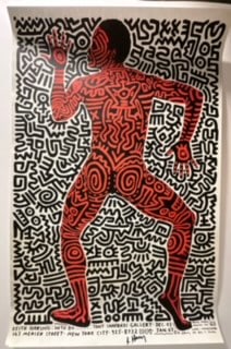 Keith Haring Original Tony Shafrazi Poster: Into '84 marker signed (1 of 7)