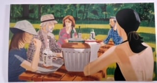 Alex Katz "Summer Picnic" offset lithograph pencil signed (1 of 2)