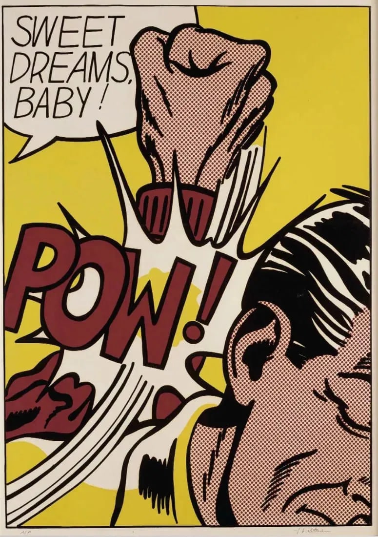 Roy Lichtenstein "Sweet Dreams Baby!" Plate Signed Offset Lithograph. (1 of 3)