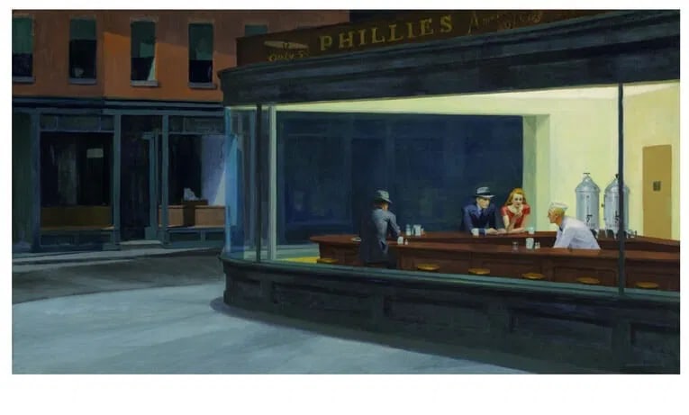 EDWARD HOPPER “Nighthawks" (1 of 1)