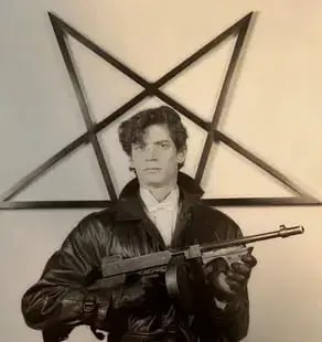 Robert Mapplethorpe - Self Portrait (With Gun & Star} Print: Robert Mapplethorpe - Self Portrait (With Gun & Star) Print - Mounted to Archival Quality Paper, Measures: 8.00 X 8.50 Inches. Unknown Print Date