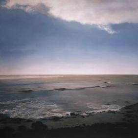 Gerhard Richter "Seascape, 1998" Print: Gerhard Richter "Seascape, 1998" Print, measures 30 X 30 inches