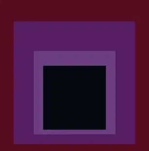 Josef Albers Homage to the Square "Purple" Offset Lithograph. (1 of 1)