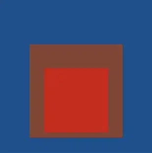 Josef Albers "Blue, Red" Offset Lithograph (1 of 1)