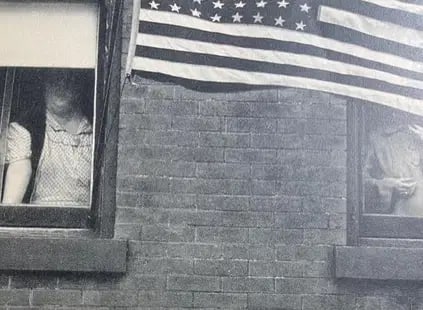 Robert Frank "City Fathers" Print: Robert Frank "City Fathers" Print - Mounted on archival quality paper, Measures 8.00 X 5.49 Inches, Verso is blank, Unknown printing date