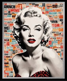 FENZOLINI -"MARILYN"-signed Screenprint-COA-TOP FENZO.