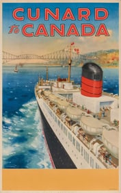 Cunard to Canada Travel Poster