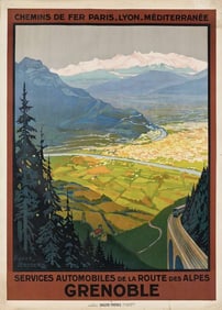 Grenoble Travel Poster