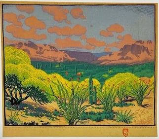 Gustave Baumann " Palo Verde " Print